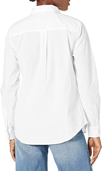 Women's Classic-Fit Long-Sleeve Button-Down Poplin Shirt
