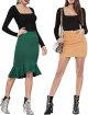 Womens Short Sleeve/Long Sleeve Square Neck T Shirts Tops Tees